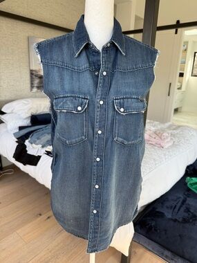 Acquaverde Women’s Dark Blue Jean top